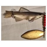 LR - Vintage Giant Killer Spoon Lure - Made in France + Assorted Minnow Lures