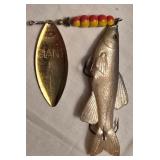 LR - Vintage Giant Killer Spoon Lure - Made in France + Assorted Minnow Lures
