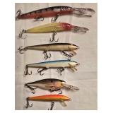 LR - Vintage Giant Killer Spoon Lure - Made in France + Assorted Minnow Lures