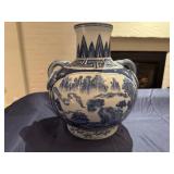 Collection of Vintage Blue and White Chinese Porcelain Vases
