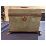 Vintage Green Small Treasure Chest