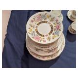 Partial Set of Queens Fine Bone China made in England Rosina China Co LTD: Cathay