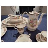Partial Set of Queens Fine Bone China made in England Rosina China Co LTD: Cathay