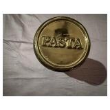 Houston Harvest Ceramic Tall Pasta Storage Container Waiters/Chef Design 12" Tall x 4.5" Diameter