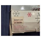 Mikasa Snowflake Chip and Dip Container 15" (Never Used)