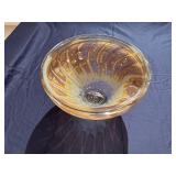 Unique Glass Bowl 10.5" Diameter x 7.5" Tall