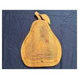 Collapsible Pear-Shaped Wooden Fruit Basket