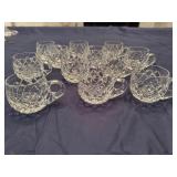 Crystal Punch Cups - Set of Twelve