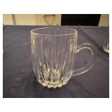 Five Crystal Irish Coffee Mugs