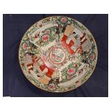 Vintage Chinese Porcelain Decorative Punch Bowl