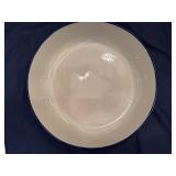 Aqua Fish Design Deep Stoneware Salad Bowl Hand Made in Tunisia by LeSouk Cermanique