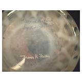 Hand Painted Fenton Art Glass Trellis Basket Signed by Thomas K. Fenton and the Artist K. Lupandus # 1363