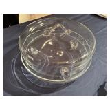 New Shannon Crystal Cake Plate with Cover (made in Poland)