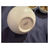 New Porcelain Decanter/Server/Bud Vases with Three Small Bowls