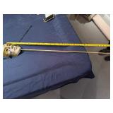 Hand Painted Venetian-Style Ceramic Masquerade Mask on a Stick