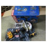 Ryobi saw and drill, 2 batteries, n...