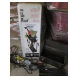 Upright tool caddy lights and a too...