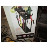 Upright tool caddy lights and a too...