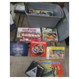 Large covered tote filled with boar...