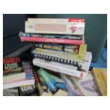 Covered tote filled with books...