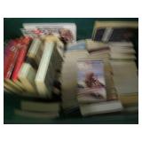 Covered tote filled with books...