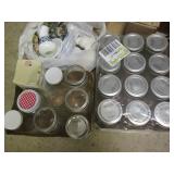 Mugs, decorative glass and canning ...