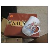 Mugs, decorative glass and canning ...