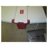 3 Coolers, one folds out into a tab...