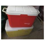 3 Coolers, one folds out into a tab...