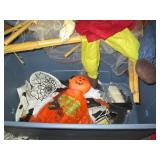 Large covered tote filled with Hall...