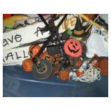 Large covered tote filled with Hall...