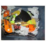 Large covered tote filled with Hall...