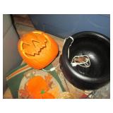 Large covered tote filled with Hall...