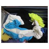 2 Covered totes of ladies clothes...