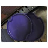 Baby doll in crib, toy shopping car...