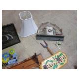 Wood display shelf with plethora of...