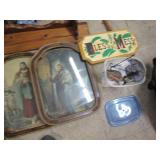 Wood display shelf with plethora of...