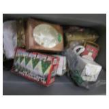 Large lot of Christmas decor and su...