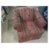 Burgundy arm chair...