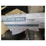 Roll of clear Vinyl film. 54" x 16 ...