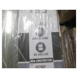 2 American Standard white vinyl tri...