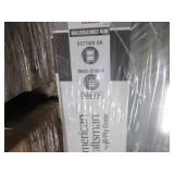 3 American Standard white vinyl tri...