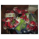 Box of Santa dog chews, nylon bones...