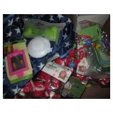 Box of Santa dog chews, nylon bones...