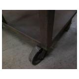 sturdy metal utility card, top meas...