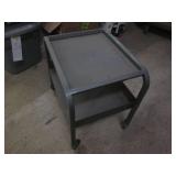 Smalletal cart on wheels, 22" tall...
