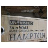 Hampton Bay 36.x.36" unfinished Sha...
