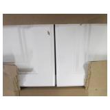 30" wide 12" tall white cabines...