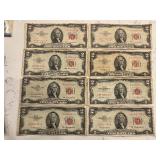 Red Seal $2 Dollar Notes