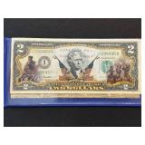 Declaration of Independence Dual Sided Commemorative $2 Dollar Bill